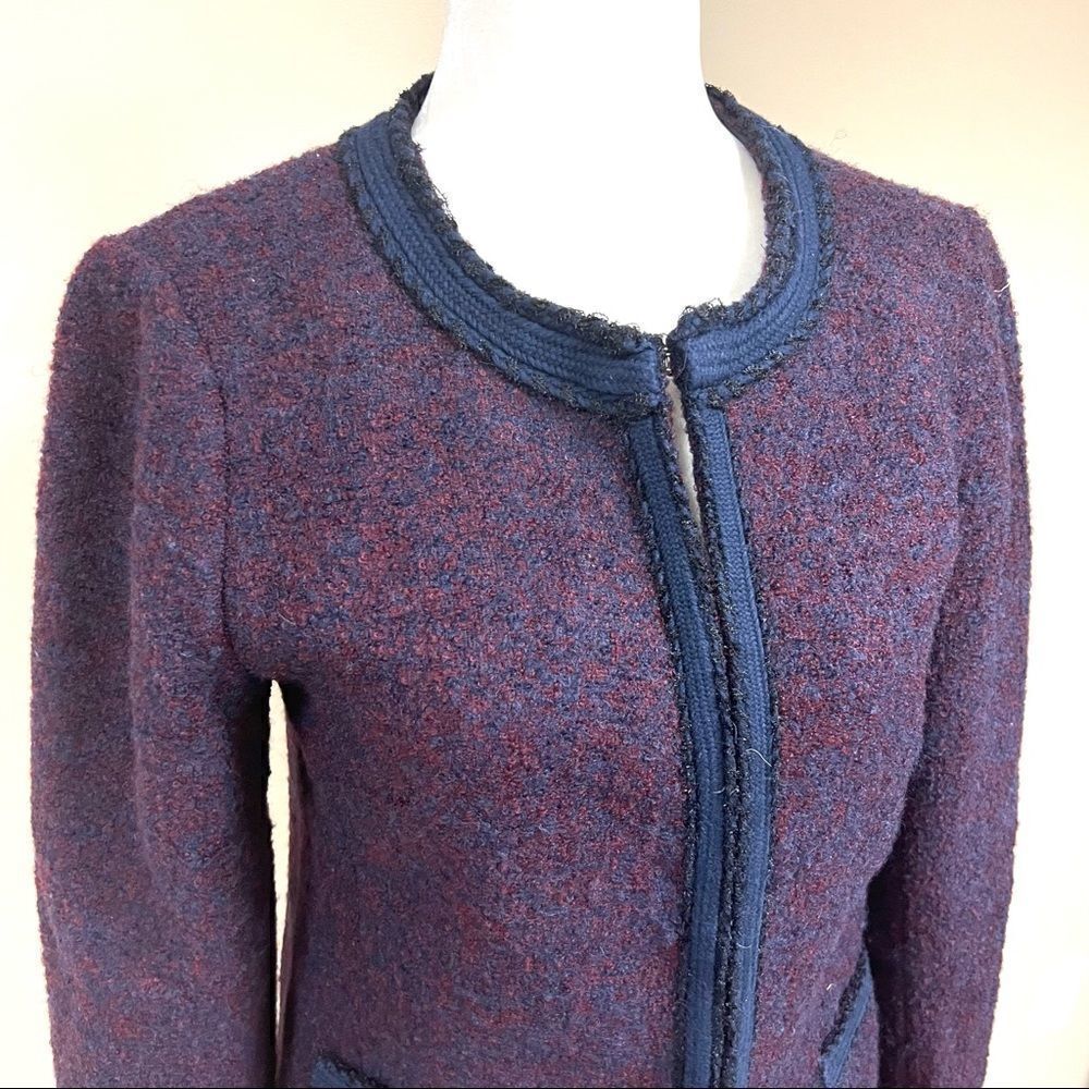 👠Talbots boiled wool jacket Size 2 - image 2